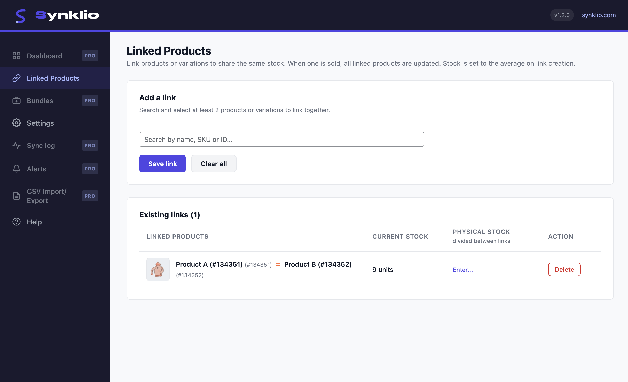 Linked Products